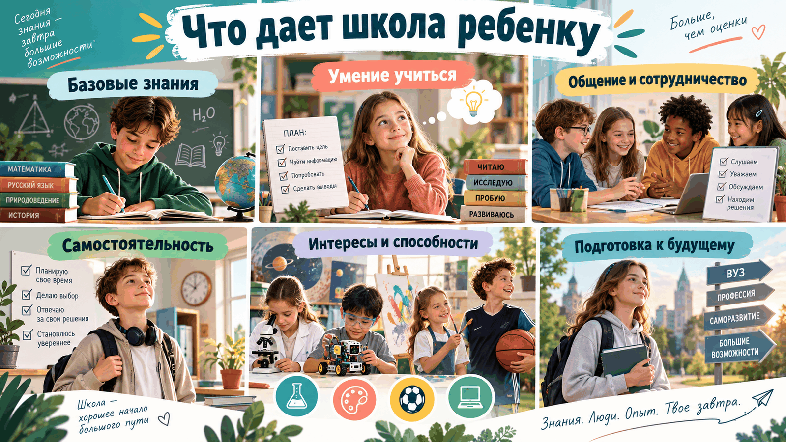 Что даёт школа ребёнку